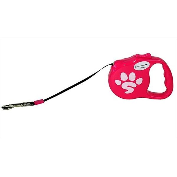 Sassy Dog Wear Sassy Dog Wear RETRAC LEASH - SDW LOGO PINK-2 Wear Retractable Dog Leash; Pink - 15 ft. RETRAC LEASH - SDW LOGO PINK-2